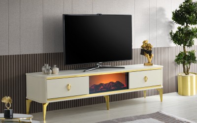 Beyza Beyaz Tv Sehpası